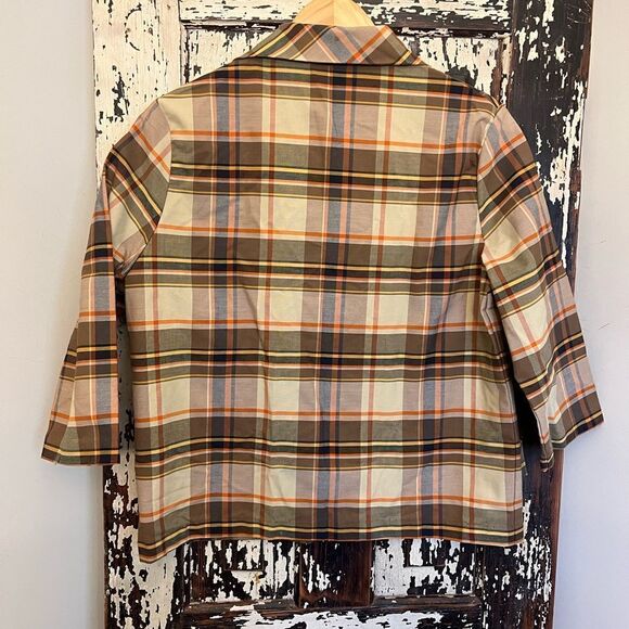 Women’s Vintage Galey & Lord plaid button jacket. Size M-L - Picture 4 of 8